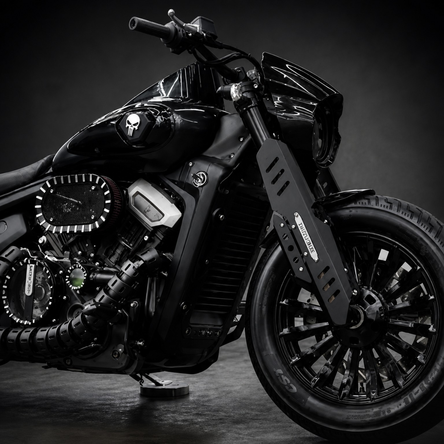 Aluminum Front Fork Protector Darkflag 500 hero