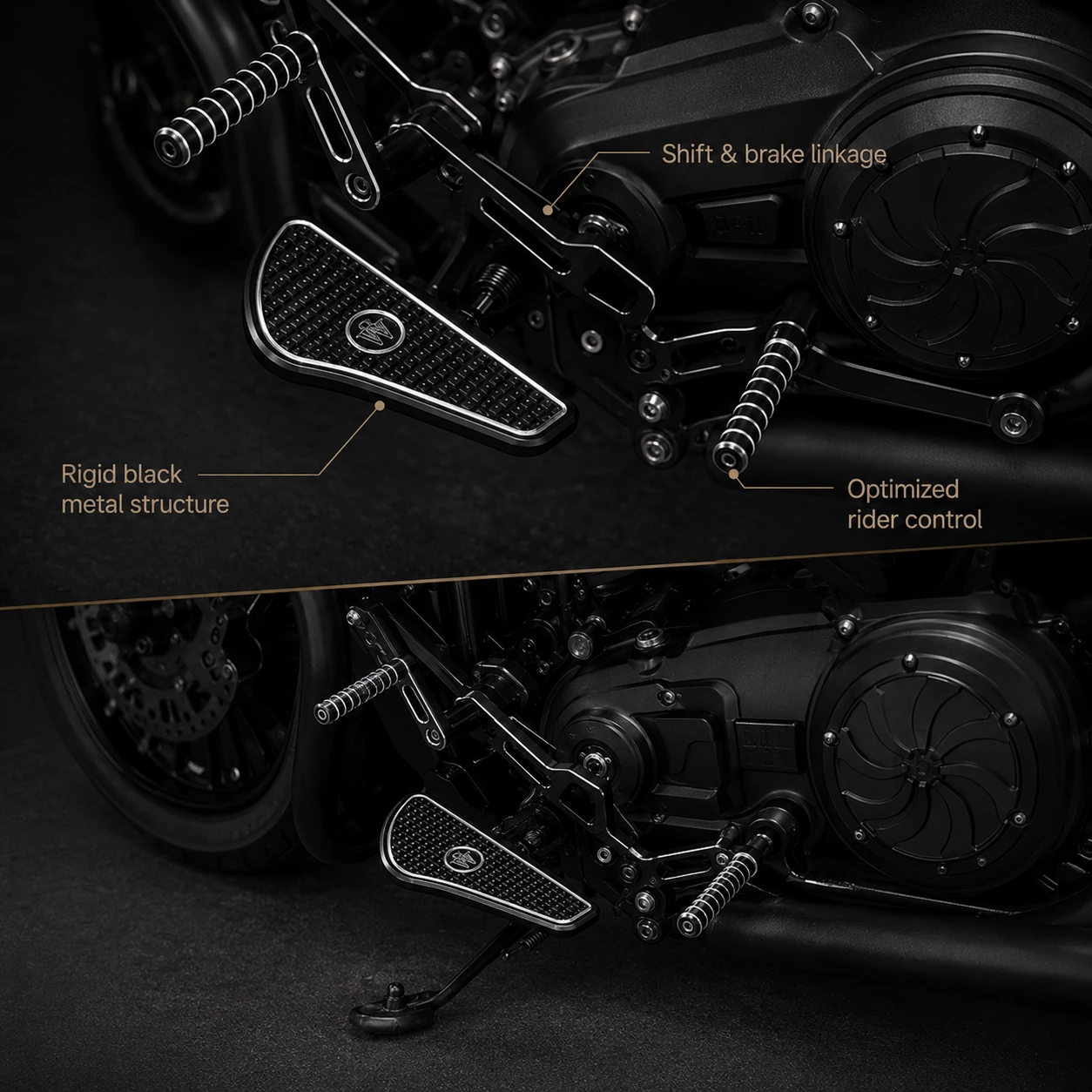 Black Foot Control Kit technical detail view