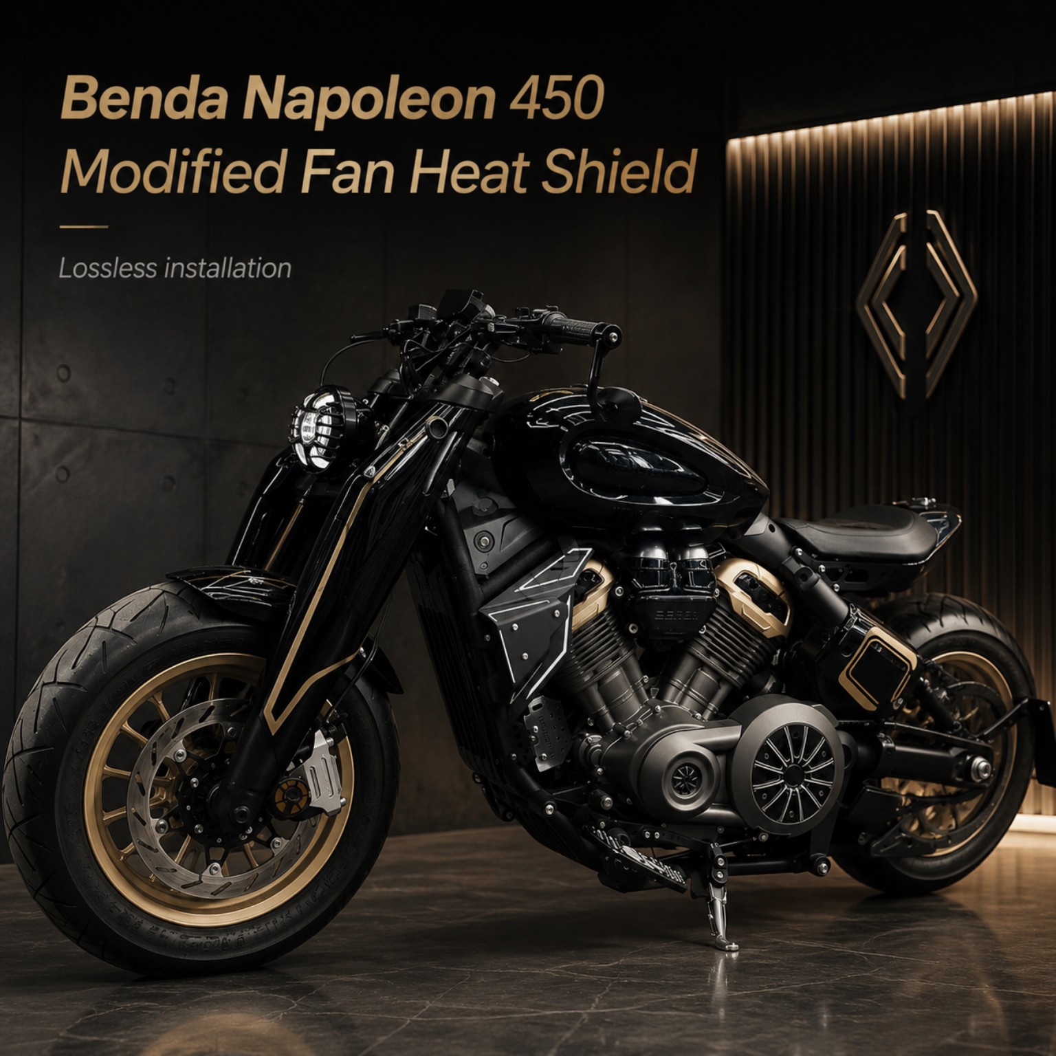 Black Shield Armor Kit installed profile