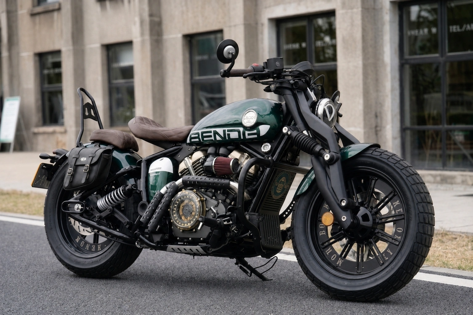 Black Fat Bob build for Benda Napoleon 125/250