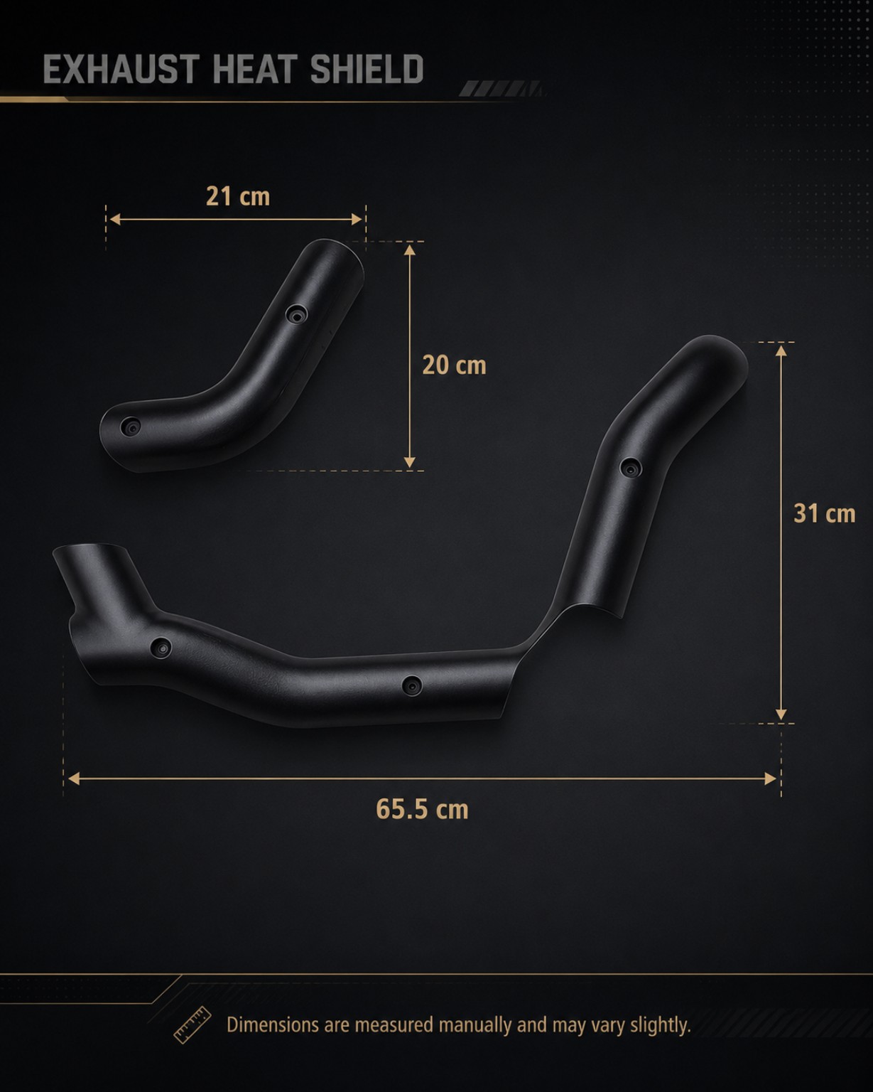 Carbon Exhaust Protection Kit product dimensions