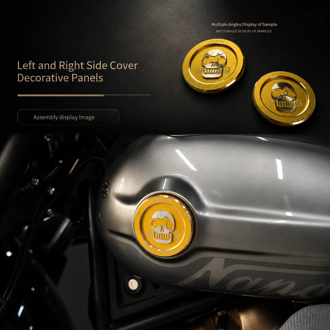 Decorative Cover Side gold visual set