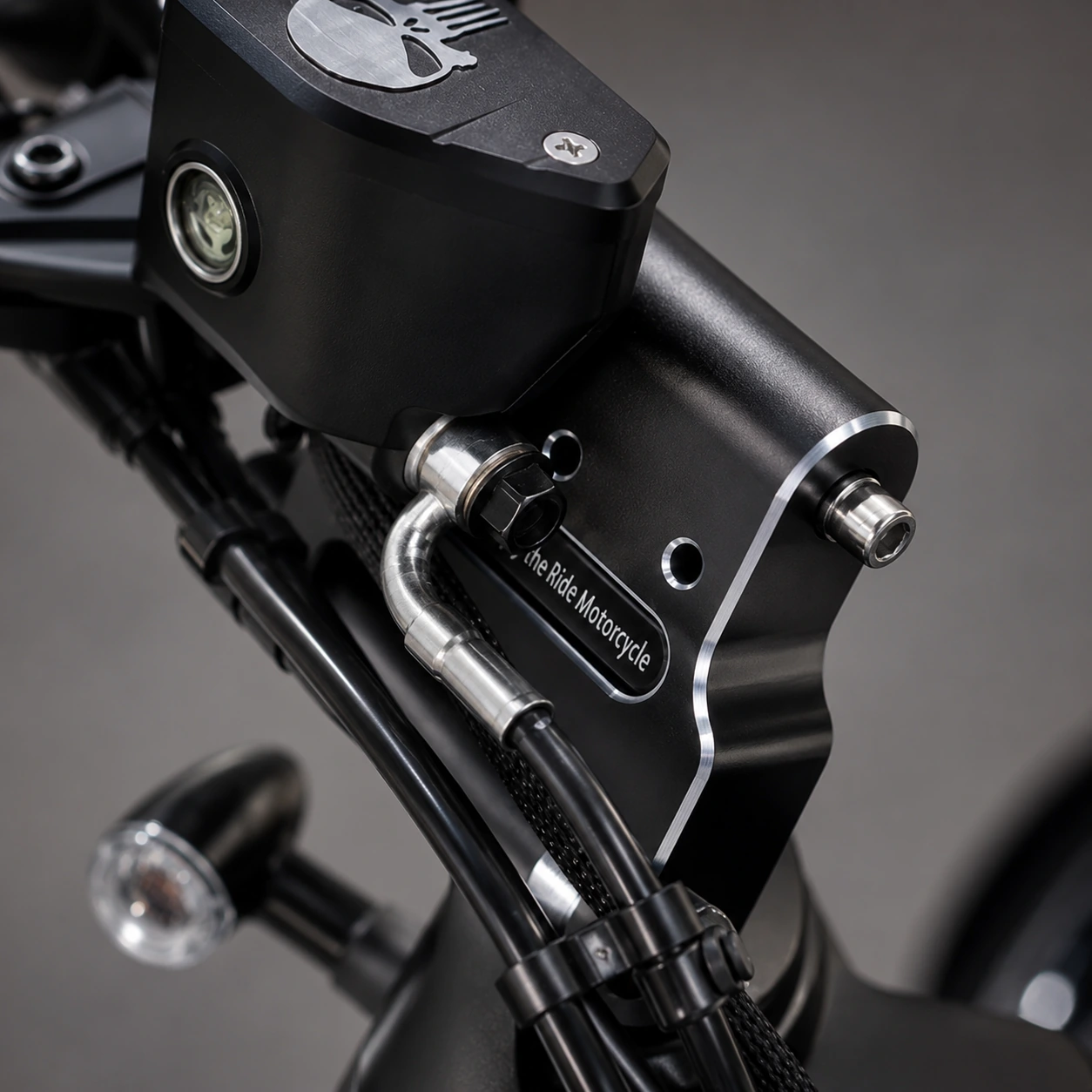 Comfort Handlebar Riser Kit close-up mounted detail