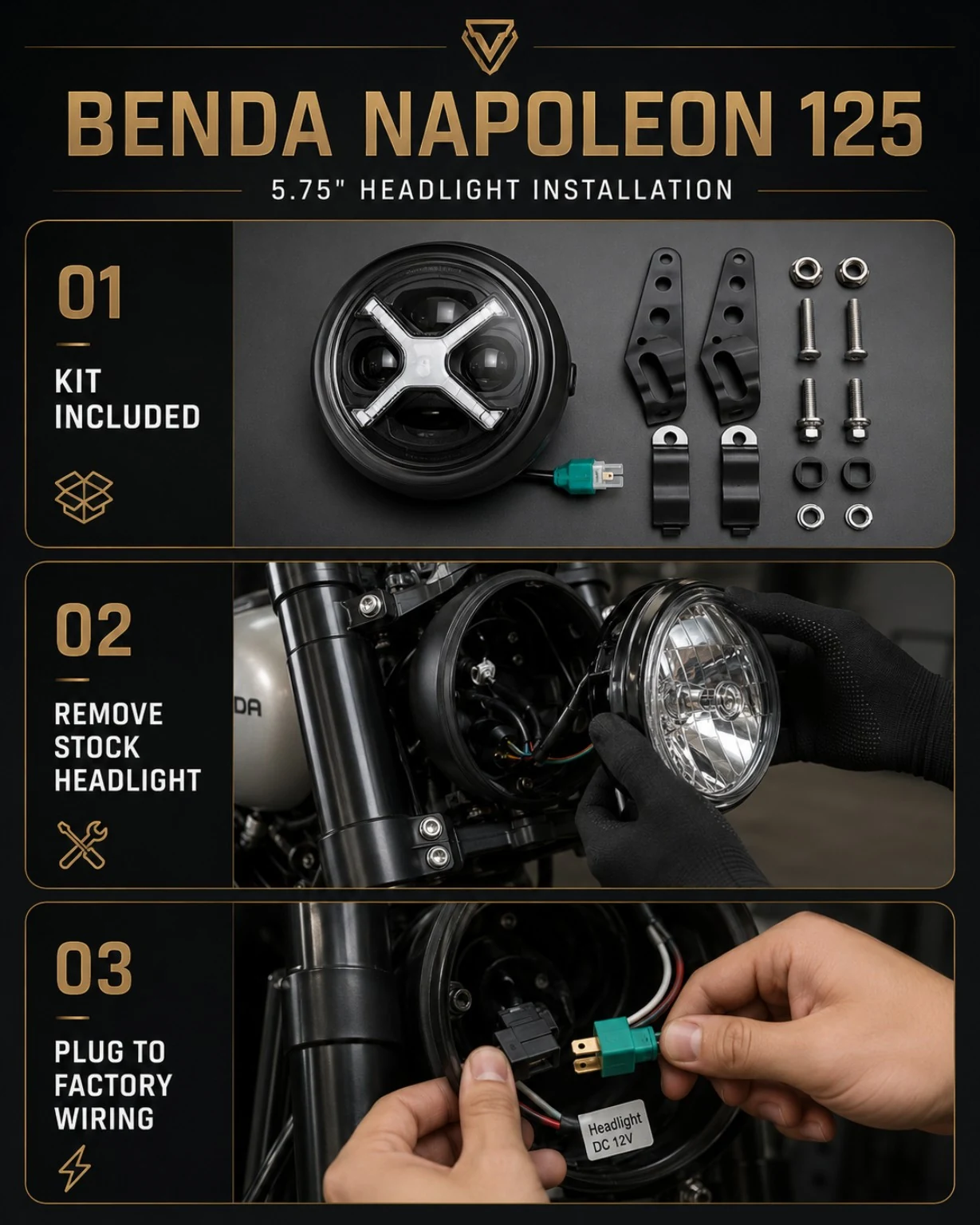 MatriX Design Head Light installation overview