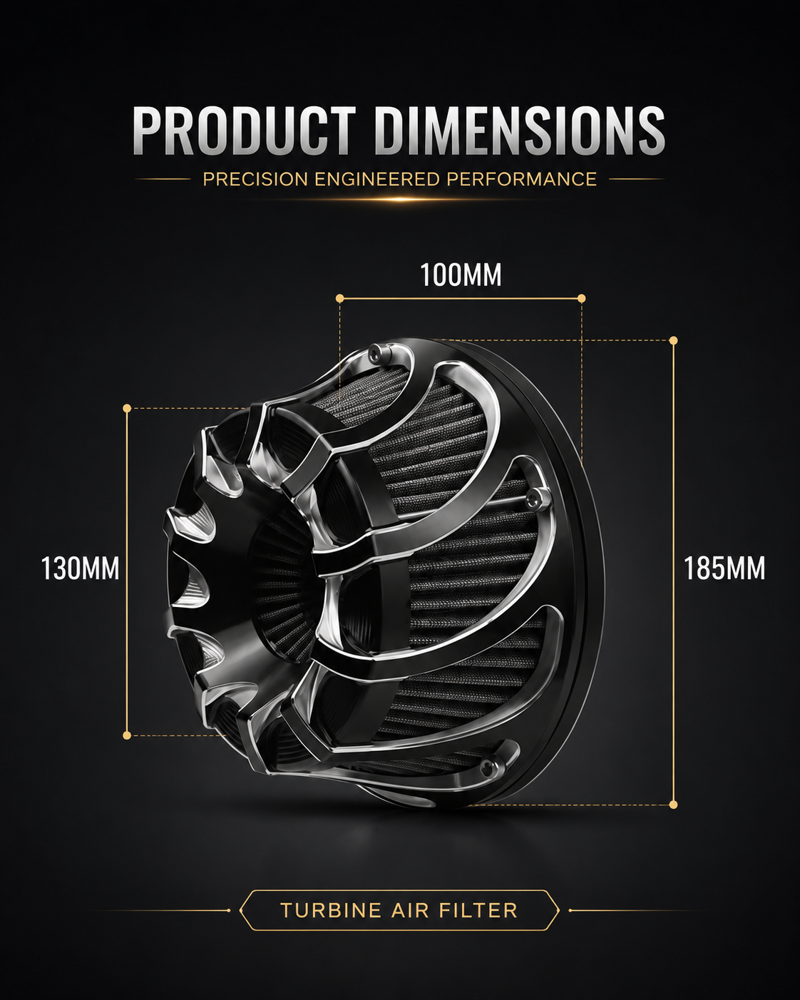 Maverick Air Filter dimensions