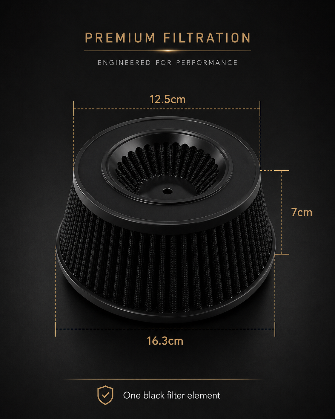Maverick Air Filter element dimensions