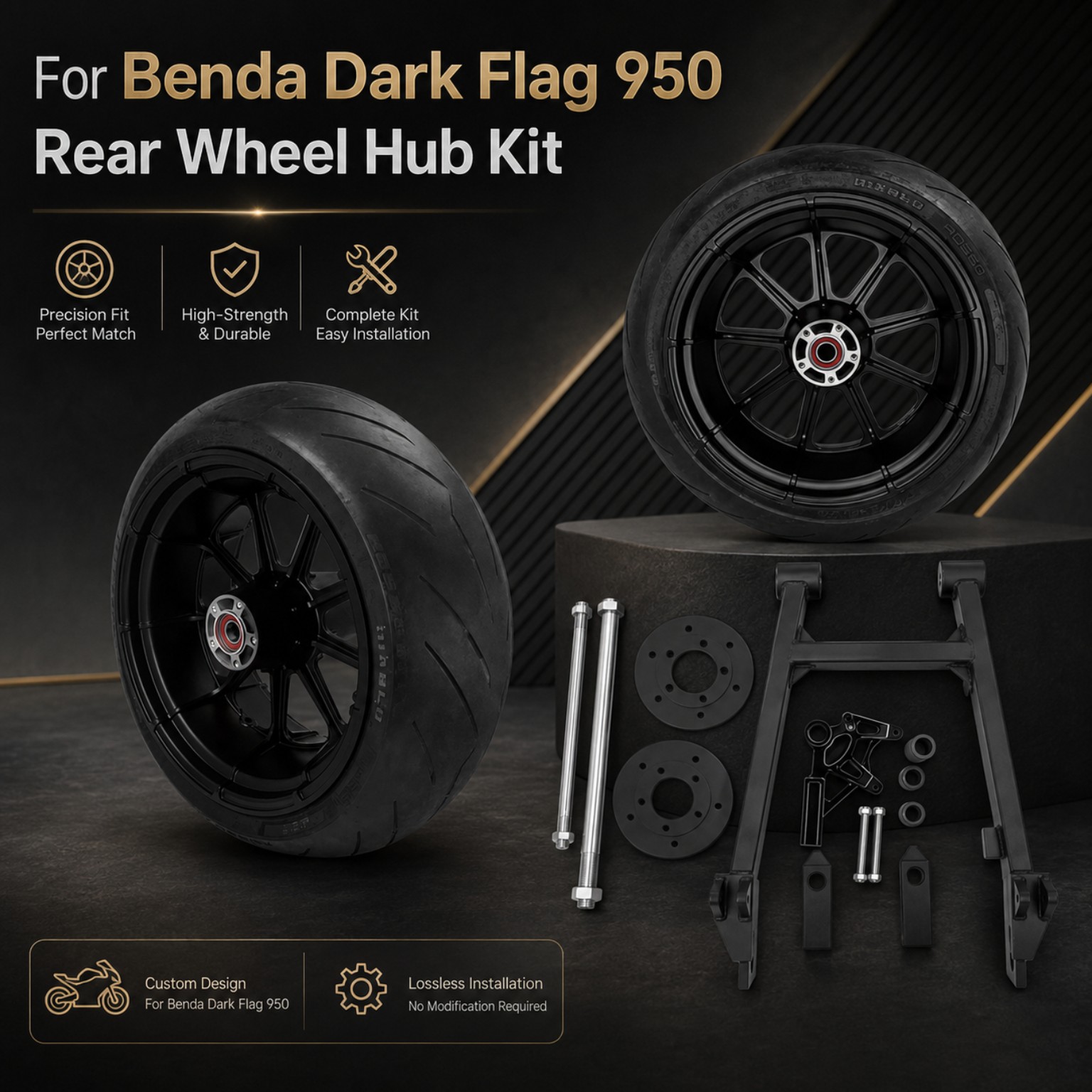 Midnight Beast Kit rear wheel hub kit