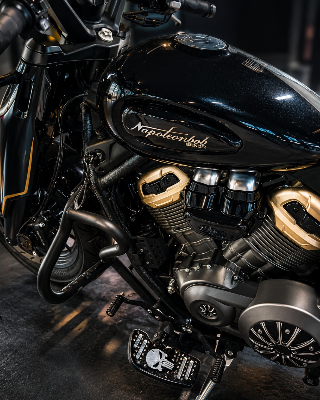 Premium Comfort Foot Kit installed close-up