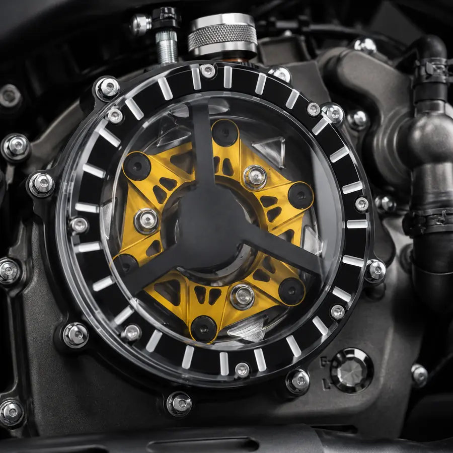Transparent clutch cover visual 3
